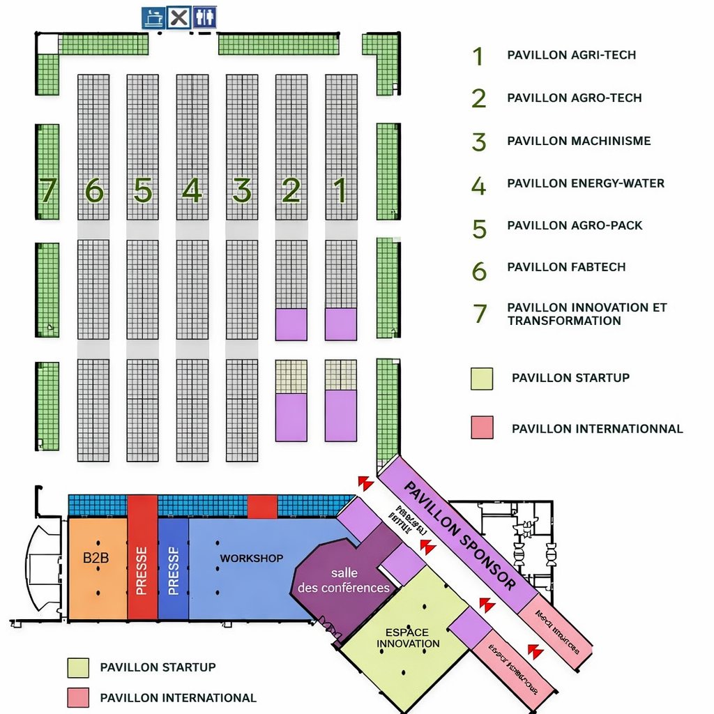 Plan d'exposition AGRINOVA ITI 2026